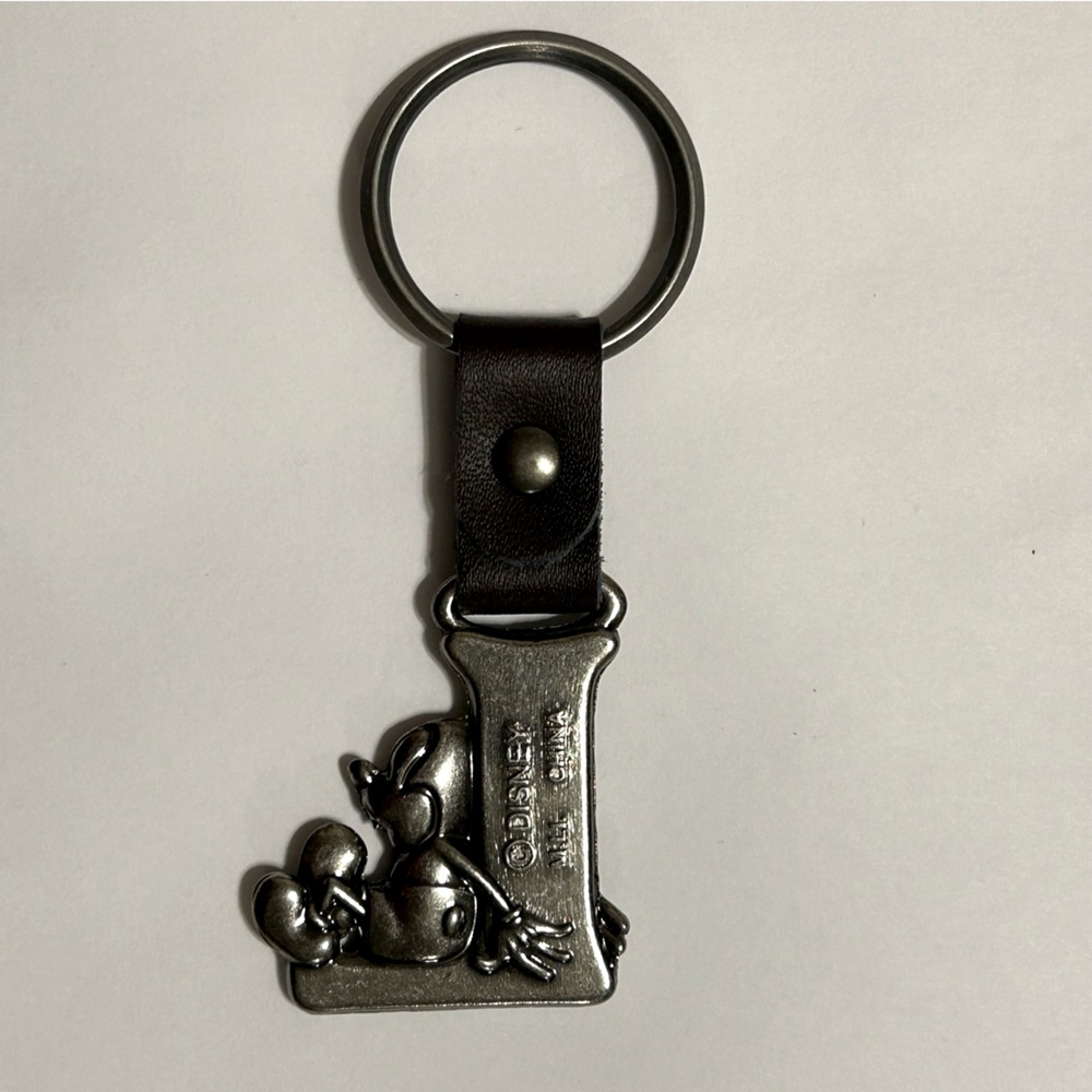 Disney Mickey Mouse Silver Tone Initial Letter L Keychain - Picture 4 of 4
